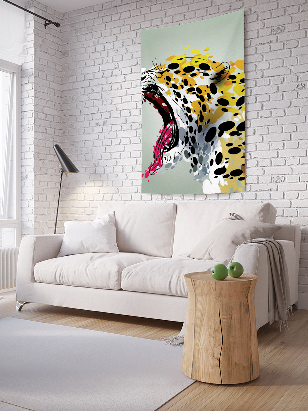 

Вертикальное фотопанно на стену JoyArty Гепард акварелью 100x150 см, Гепард акварелью