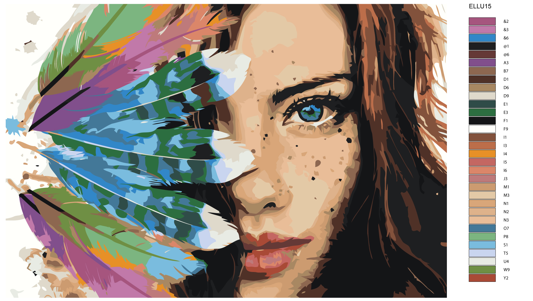 

Картина по номерам, Живопись по номерам, 80 x 120, ELLU15, ELLU15