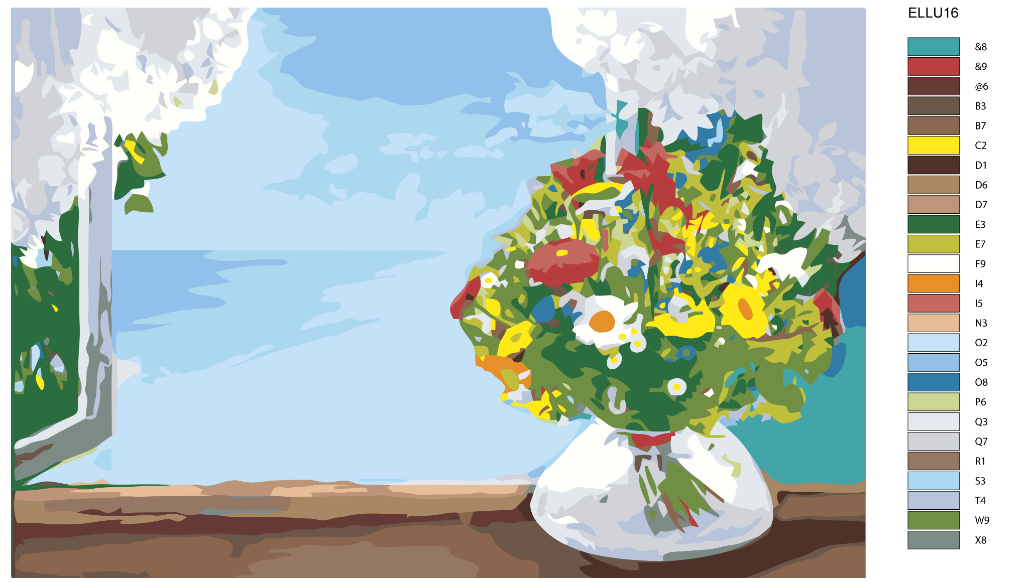 

Картина по номерам, Живопись по номерам, 100 x 150, ELLU16, ELLU16