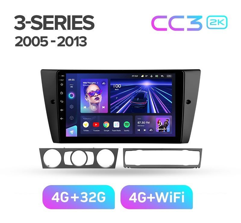 Магнитола Teyes BMW 3-series E90E91E92E93 2005-2013 г CC3 2K 432ГБ 3489000₽