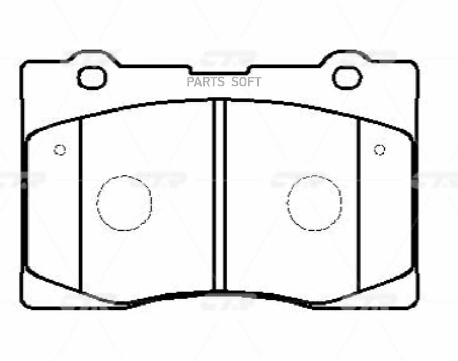 

Тормозные колодки Ctr gk0338