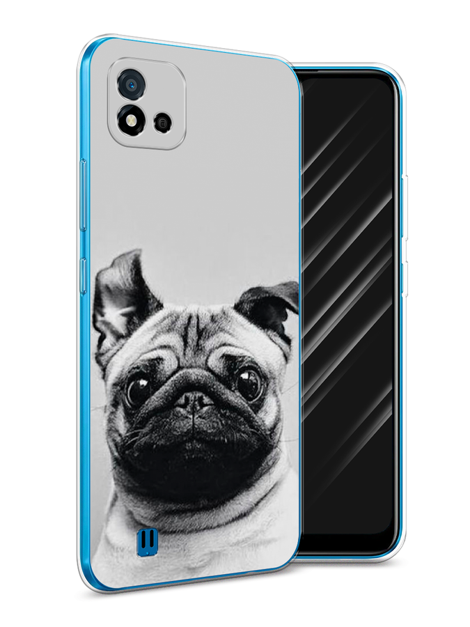 

Чехол Awog на Realme C11 (2021) "Ушастый мопс", Разноцветный, 257550-1