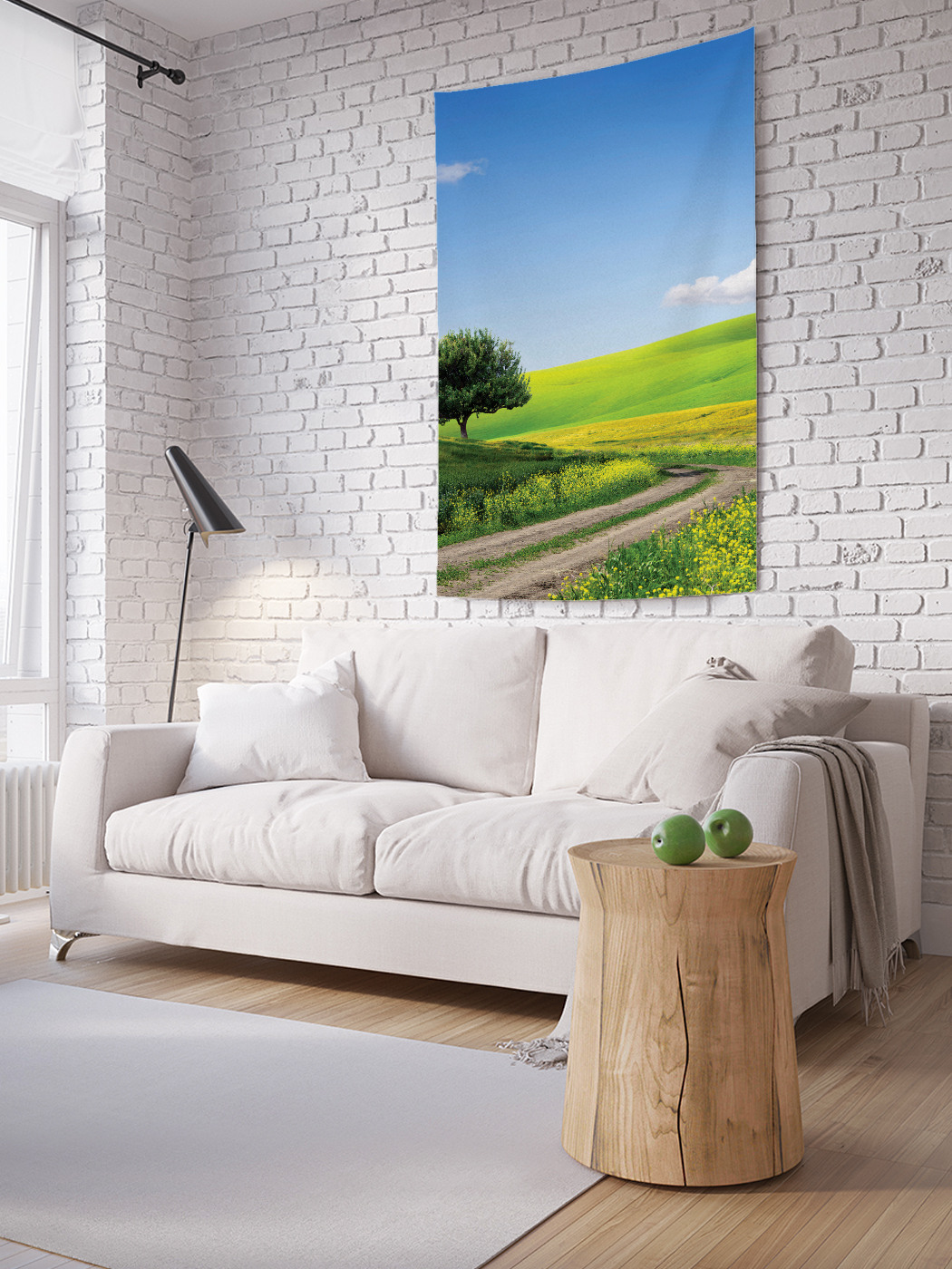 

Вертикальное фотопанно на стену JoyArty Дорога в поле 100x150 см, Дорога в поле