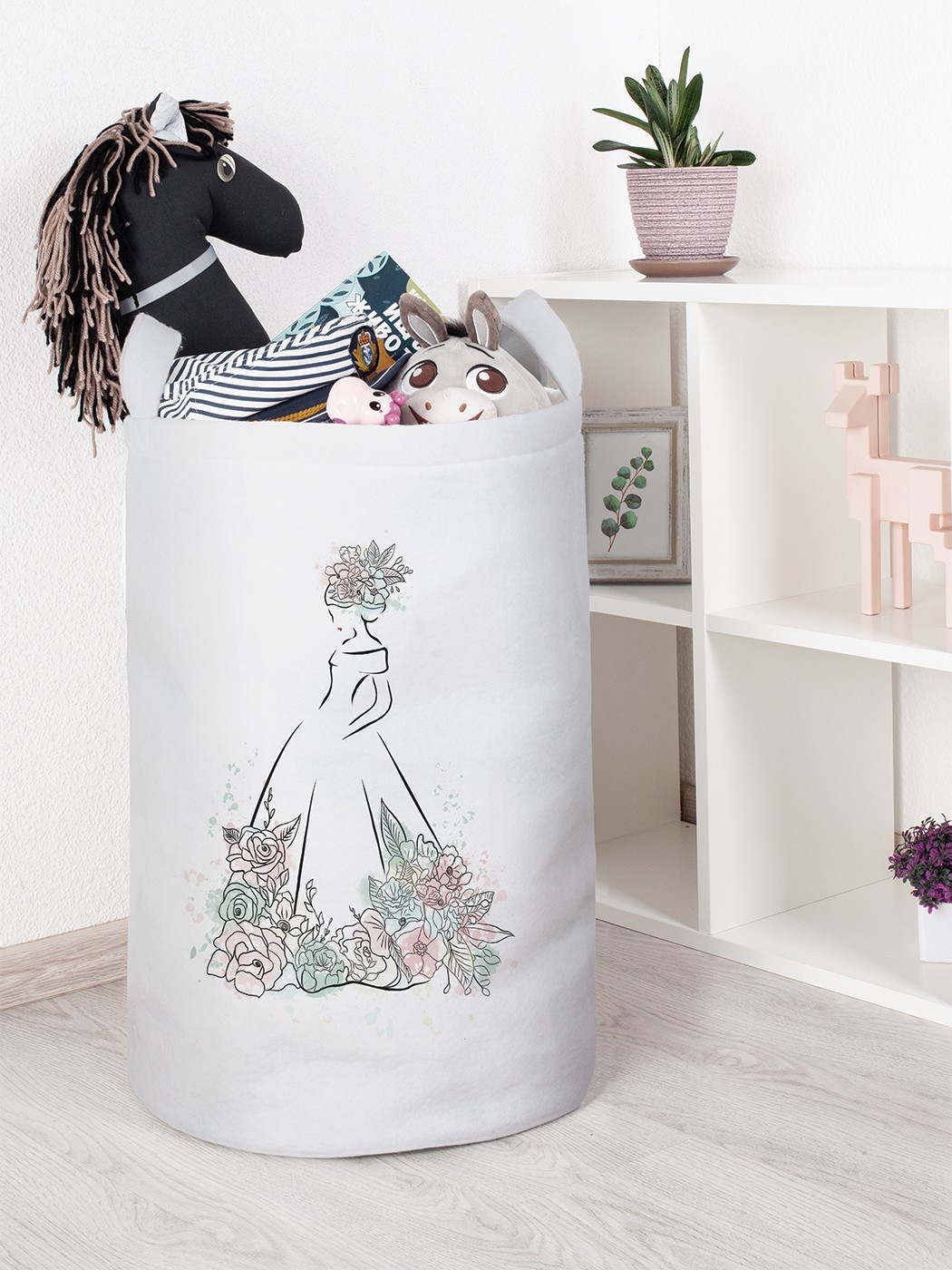 

Корзина для игрушек JoyArty 40x60 см toba_385296_L, Белый