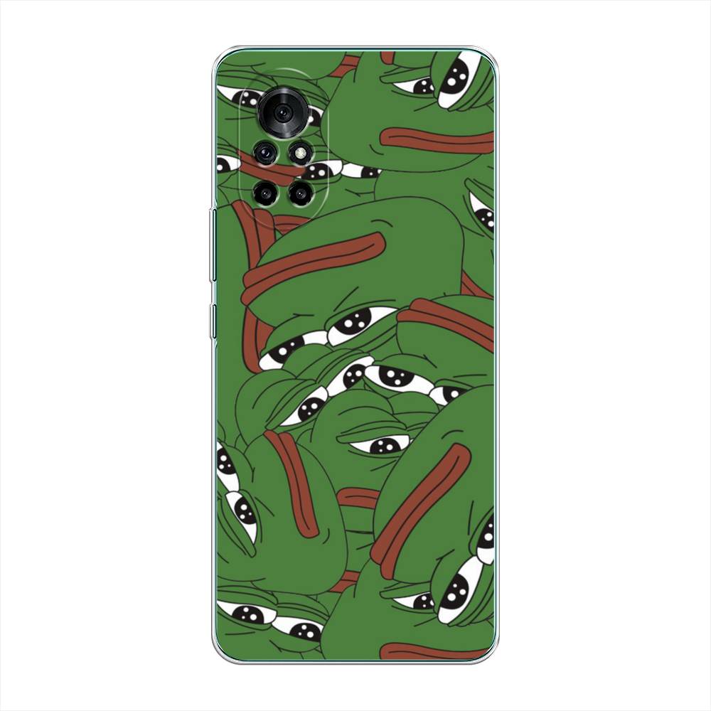 

Чехол Awog на Honor V40 Lite "Печальный frog", Разноцветный, 6105150-9