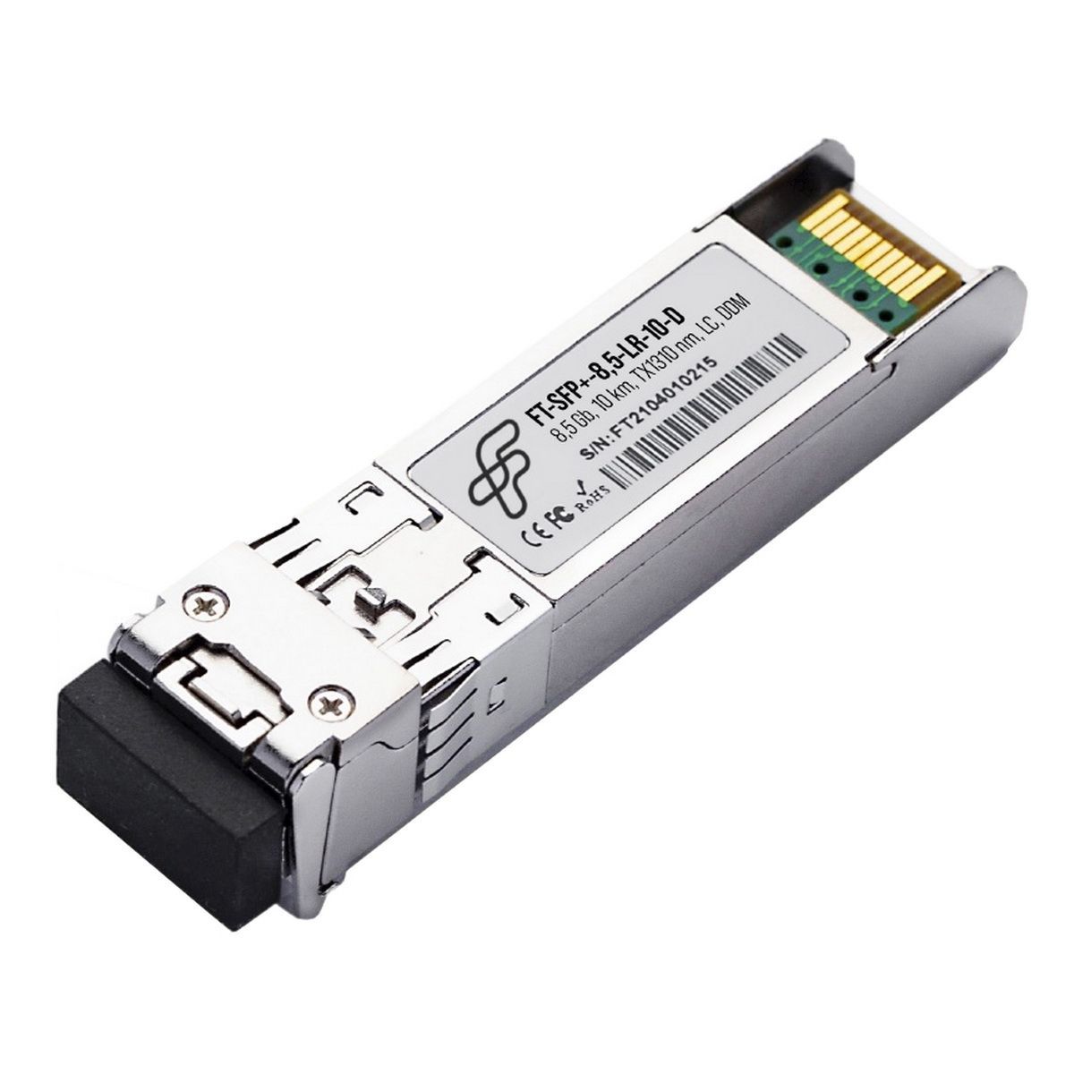 

Трансивер Fibertrade FT-SFP+-8.5-LR-10-D (FT-SFP+-8.5-LR-10-D), Серебристый, FT-SFP+-8.5-LR-10-D