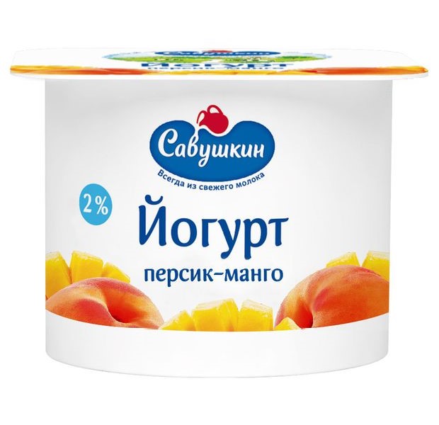 

Йогурт Савушкин персик-манго 2% 120 г