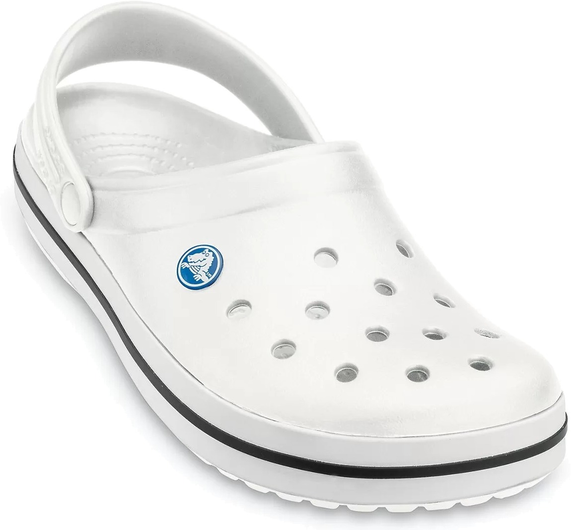 Сабо унисекс Crocs Crocband белые M4 US; W6 US