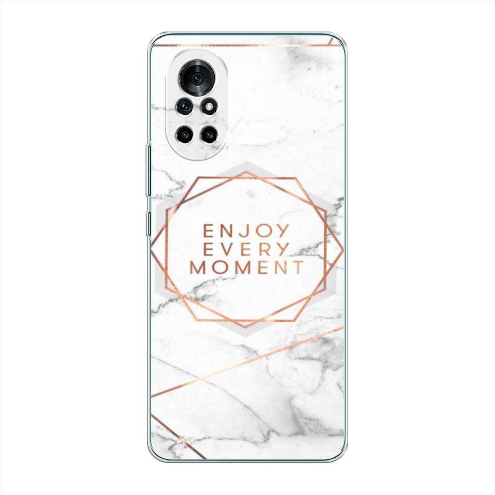 

Чехол Awog на Honor V40 Lite "Enjoy every moment мрамор", Разноцветный, 6105150-7