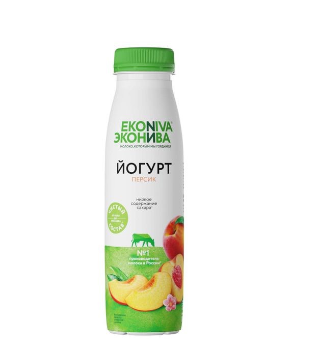 

Питьевой йогурт ЭкоНива Fitness line персик 2,5% БЗМЖ 300 г