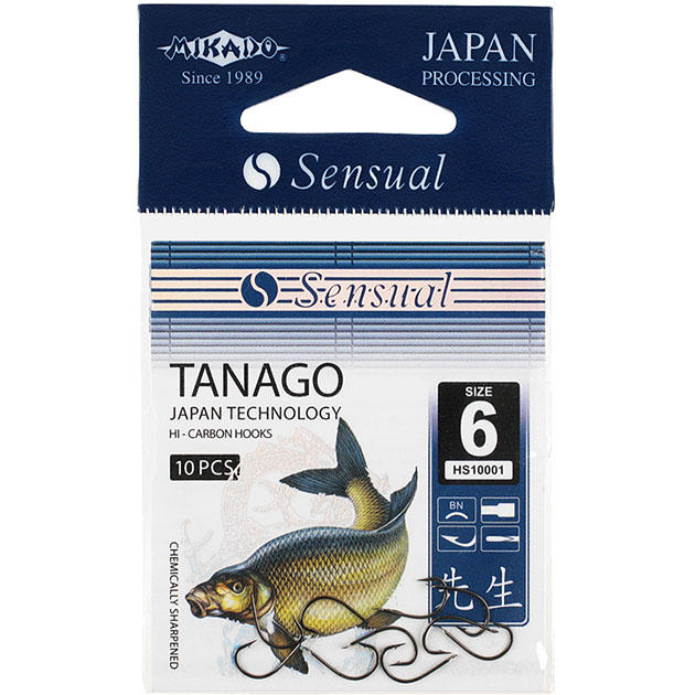 фото Рыболовные крючки mikado sensual tanago №6 bn 10 шт