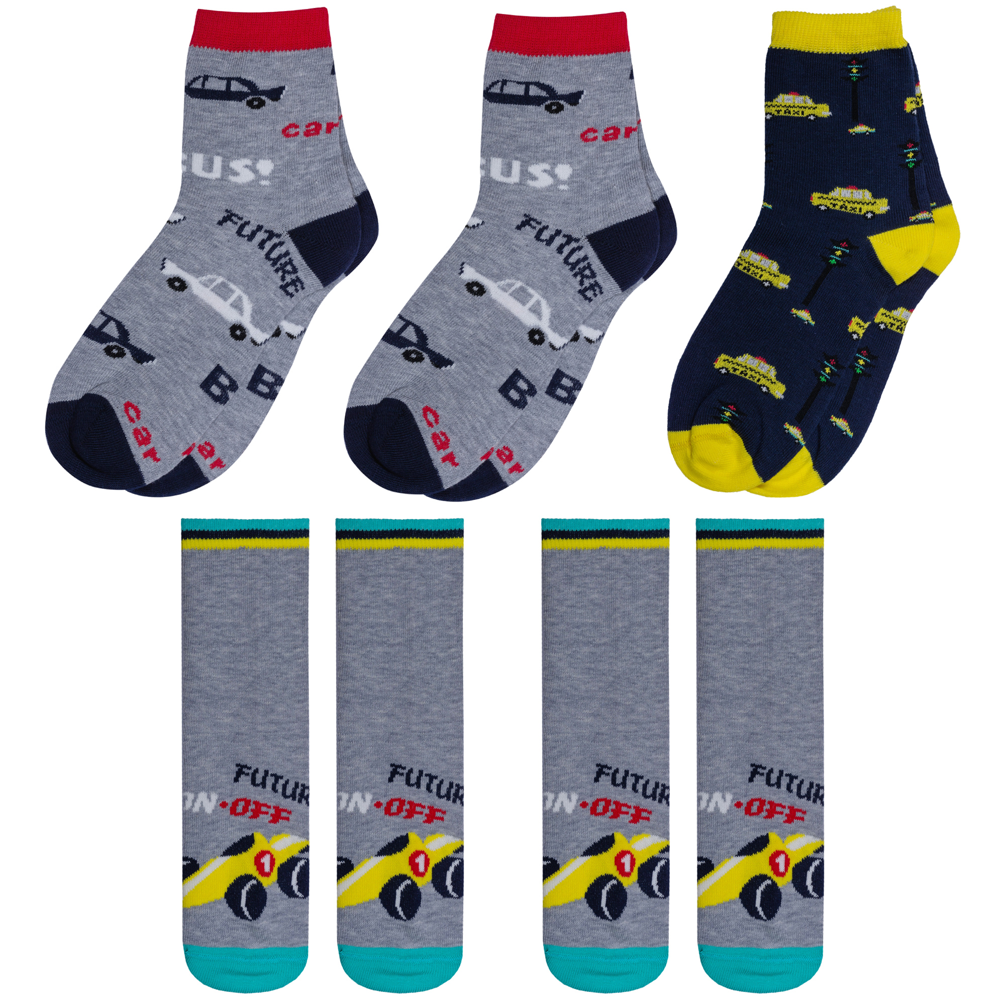 

Носки детские Rusocks 5-Д3-13501, серый; синий, 20-22, 5-Д3-13501