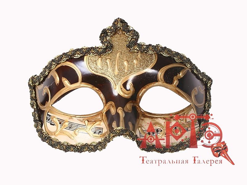 

Маска коломбина Мелодия (Цв: Коричневый )