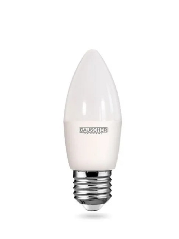 

Лампочка светоизлучающая диодная LED DAUSCHER C35 8W E27 6400K 10шт, DAUSCHER C35 8W E27 6400K