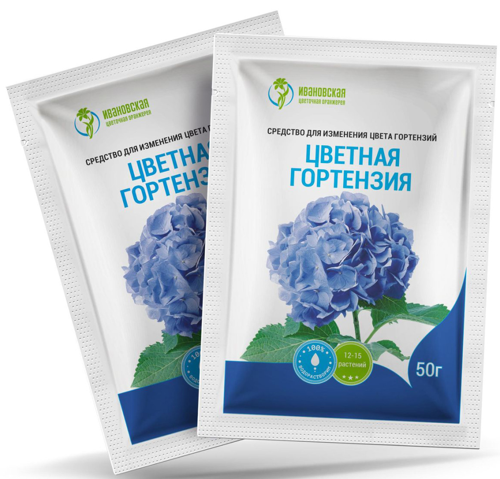 

Средство для изменения цвета Ивановское Цветная гортензия 50г