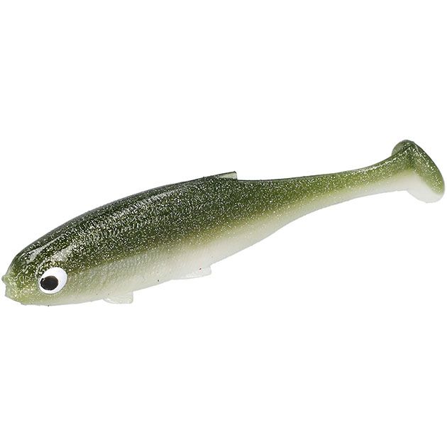 

Виброхвост Mikado Real fish 100мм, Olive bleak, 4 шт, Зеленый, Real Fish