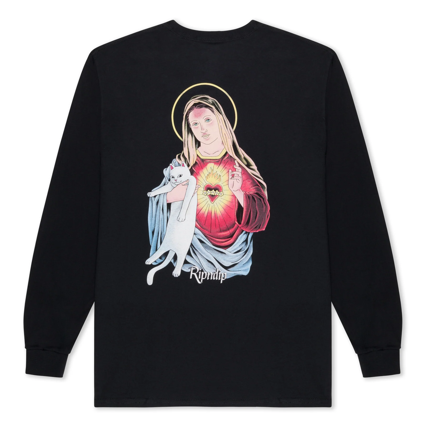 

Лонгслив мужской Ripndip Mother Mary черный M, Mother Mary