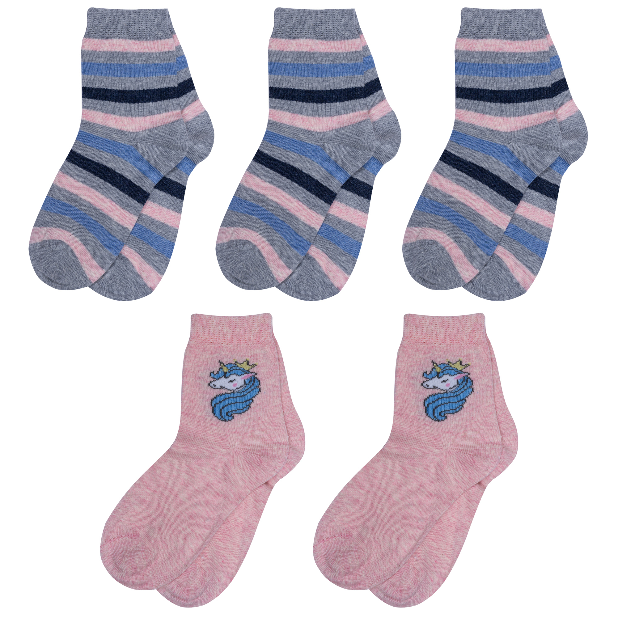 

Носки детские Rusocks 5-Д3-13160, серый; розовый, 16-18, 5-Д3-13160