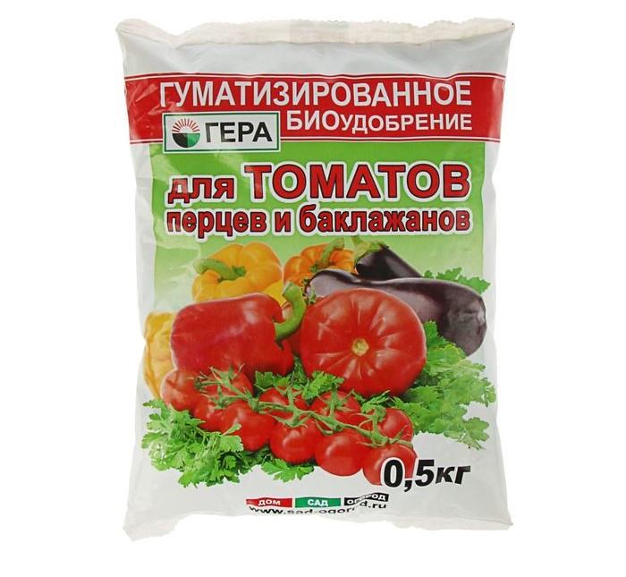 

Удобрение Гера для томатов, перцев,баклажанов 500г