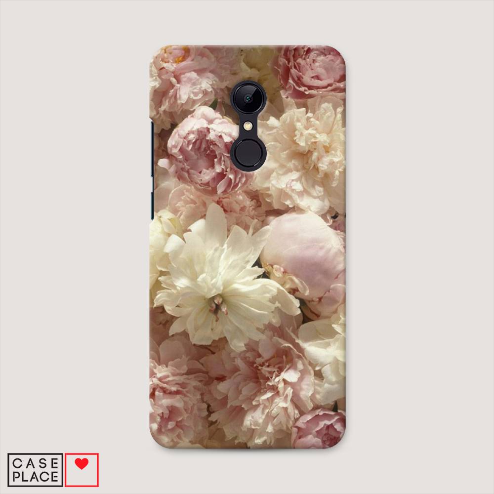 

Пластиковый чехол "Пионы светлые" на Xiaomi Redmi 5, 33020-6