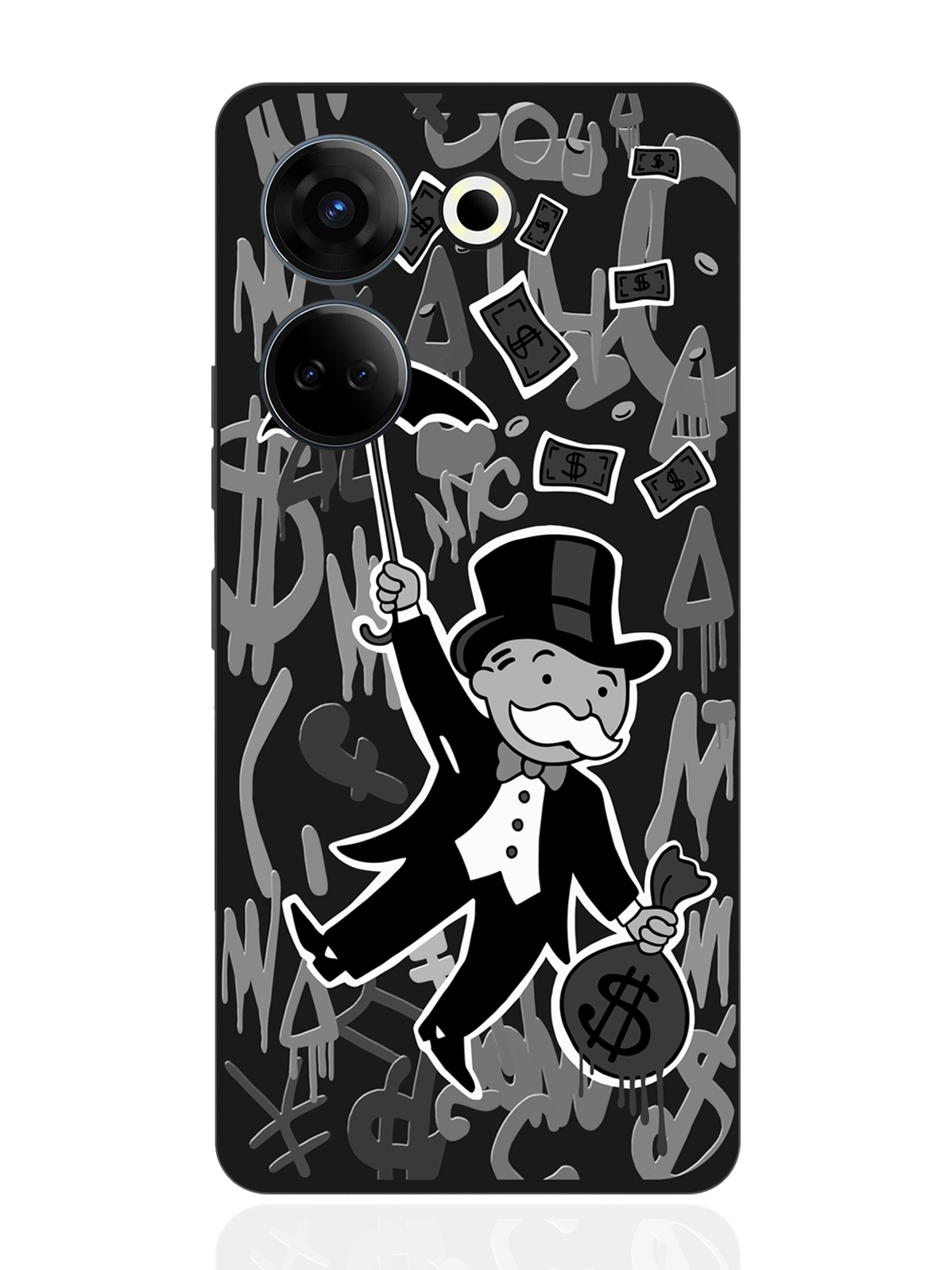 

Чехол для смартфона Tecno Camon 20/ 20 Pro 4G черный силиконовый Monopoly Black Edition, Фиолетовый;коричневый;желтый;оранжевый