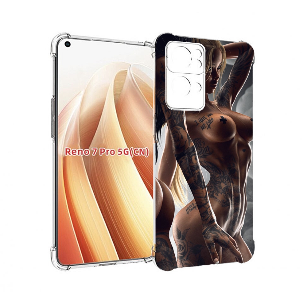 

Чехол MyPads девушки-инь-и-янь-в-татуировках для OPPO Reno7 Pro 5G, Прозрачный, Tocco