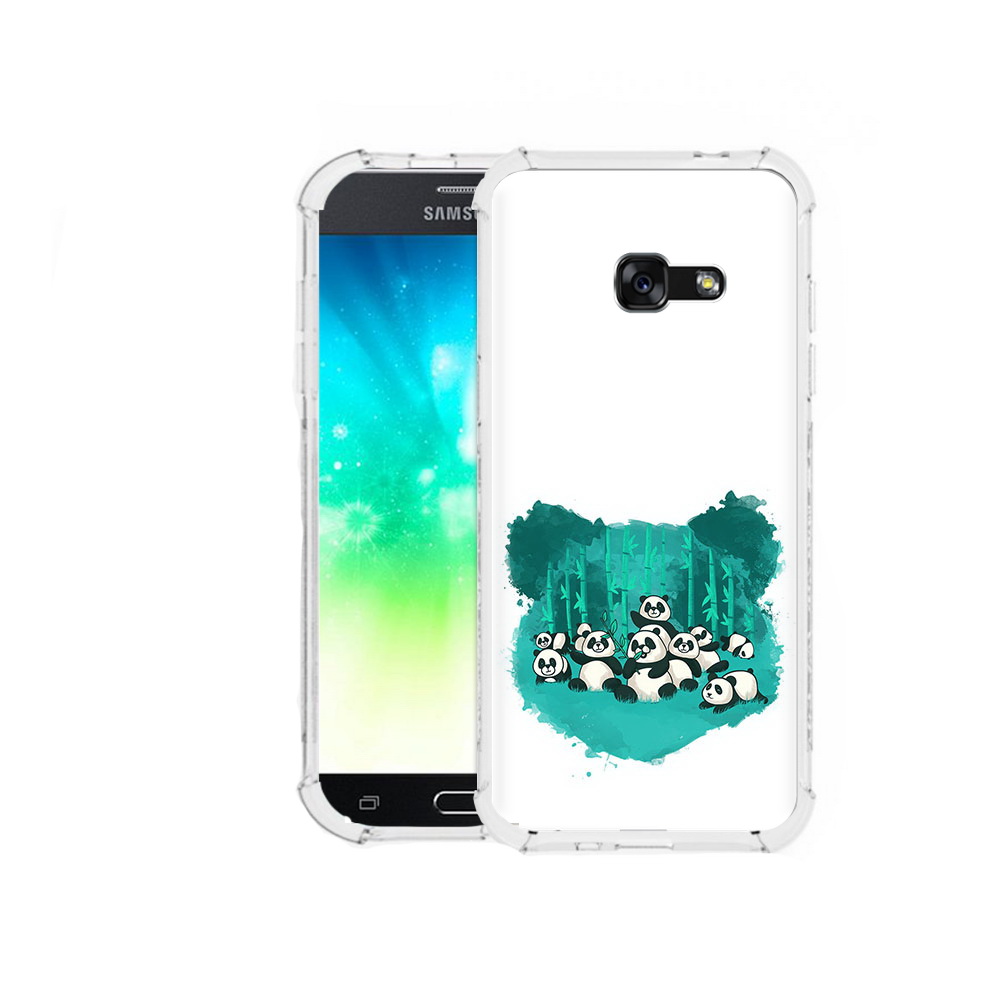 

Чехол MyPads Tocco для Samsung Galaxy A3 (2016) нарисованные панды, Прозрачный, Tocco