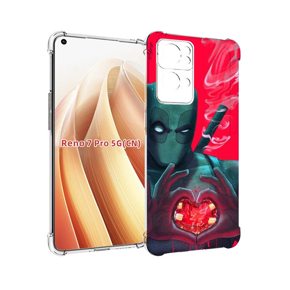

Чехол MyPads дедпул-в-сердце для OPPO Reno7 Pro 5G, Прозрачный, Tocco