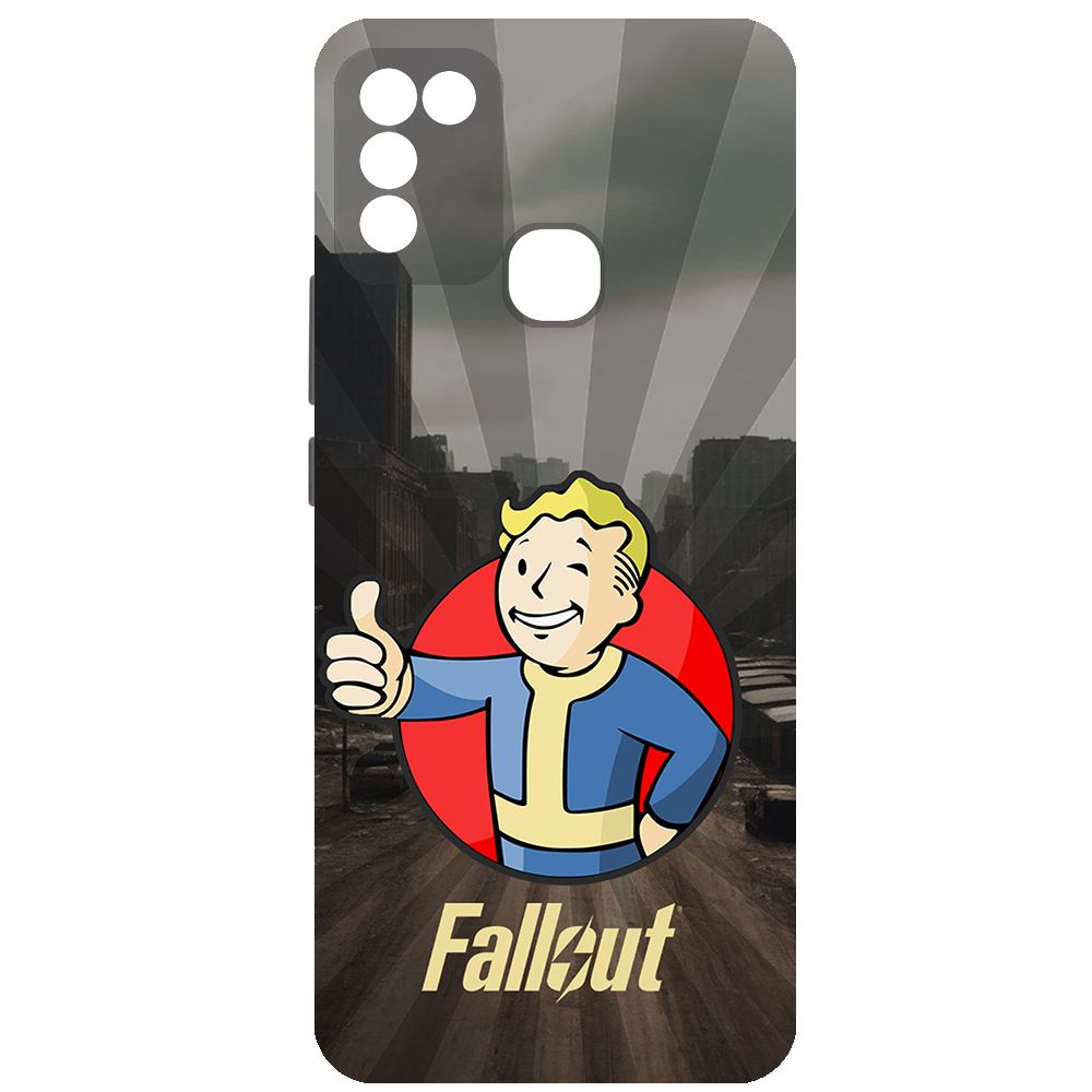 

Чехол-накладка Krutoff Soft Case Фоллаут (Fallout) - Волт-бой для INFINIX Hot 11 Play