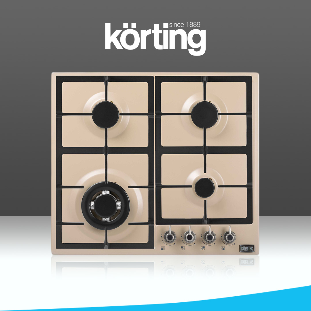 

Встраиваемая варочная панель газовая Korting HG 665 CTSK бежевый, HG 665 CTSK