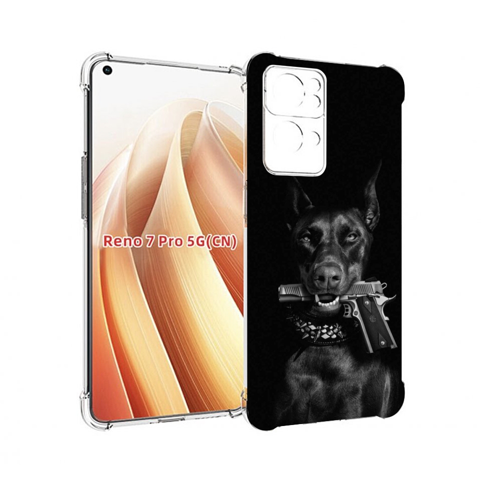 

Чехол MyPads доберман мужской для OPPO Reno7 Pro 5G, Прозрачный, Tocco