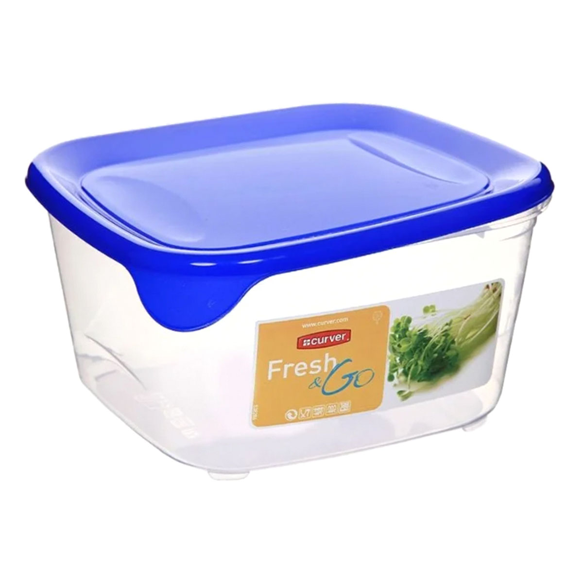 

Контейнер Curver Fresh&Go квадратный синий 1,2 л