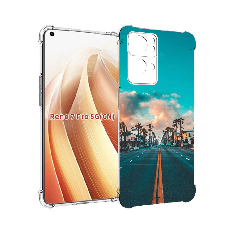 

Чехол MyPads дорога-в-лос-анджелес для OPPO Reno7 Pro 5G, Прозрачный, Tocco