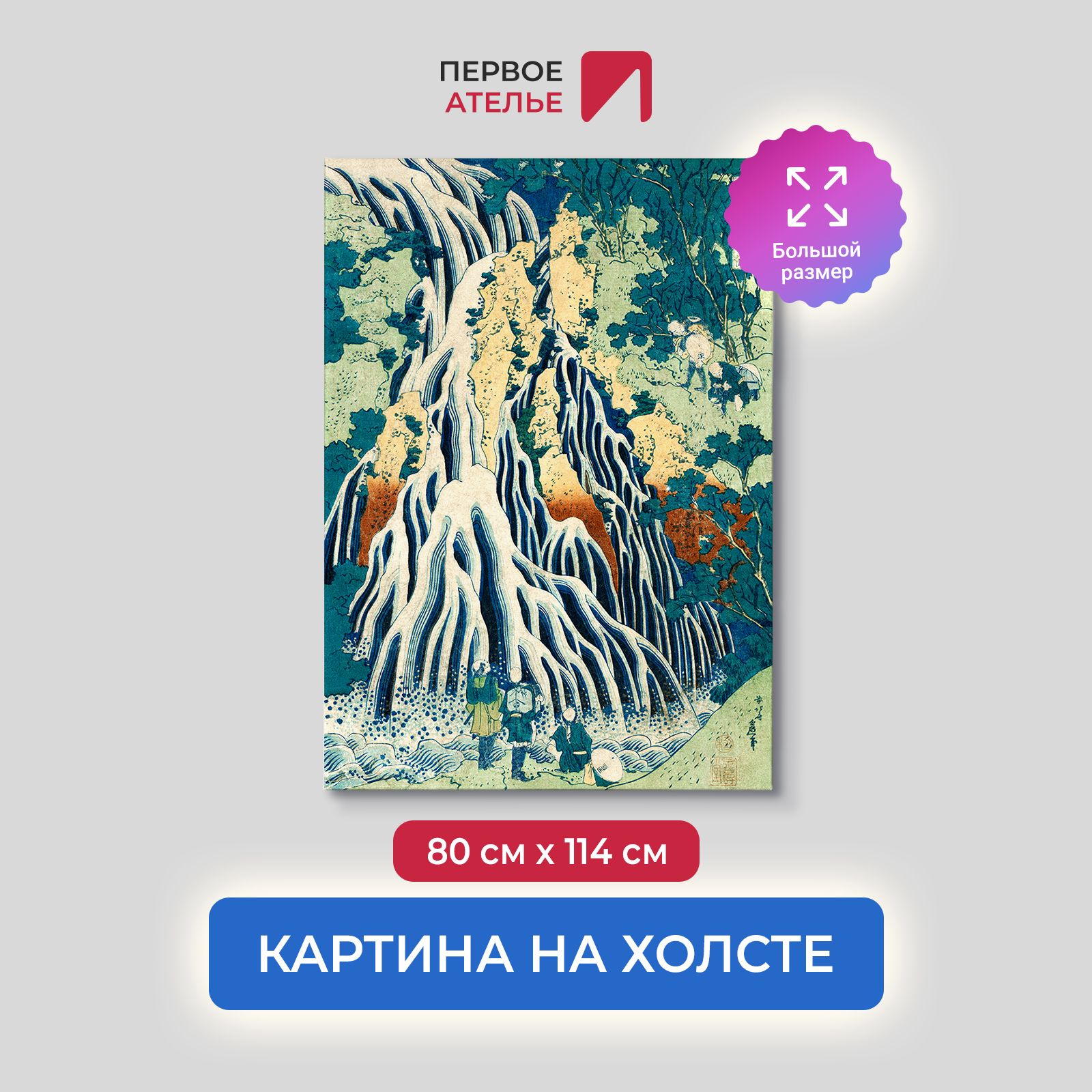 Картина на холсте репродукция Кацусика Хокусай 