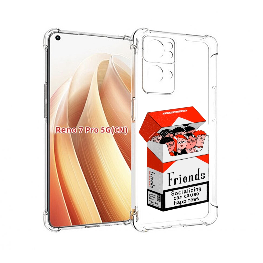 

Чехол MyPads друзья для OPPO Reno7 Pro 5G, Прозрачный, Tocco