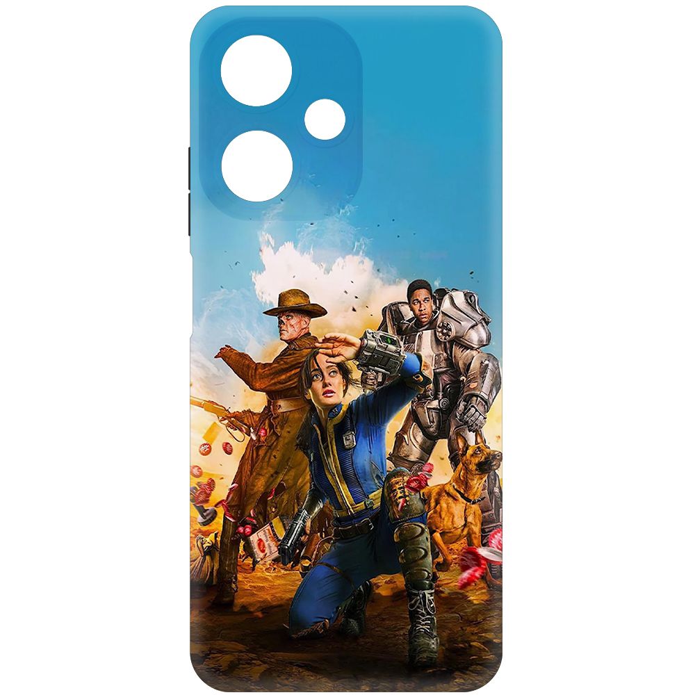 

Чехол-накладка Krutoff Soft Case Фоллаут - Люси, Гуль и Аарон для INFINIX Hot 30 Play, Черный