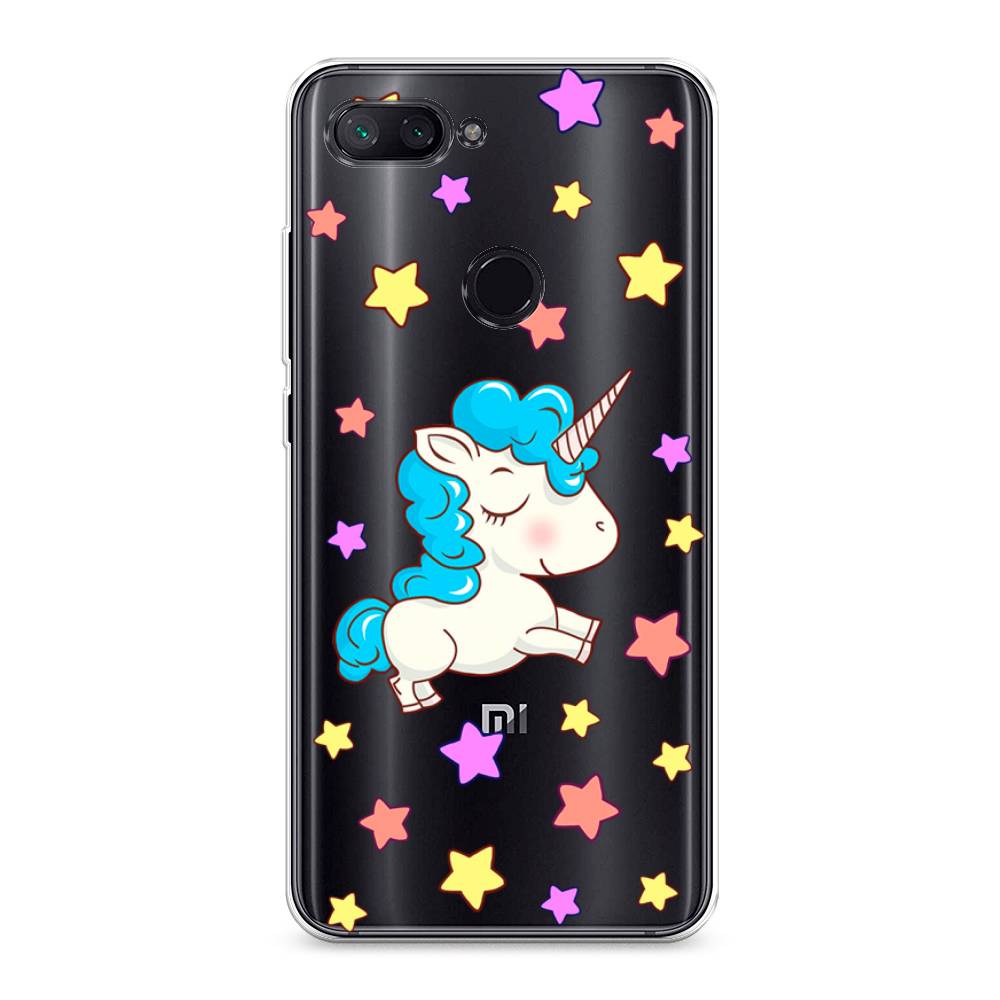 

Чехол Awog на Xiaomi Mi 8 Lite "Звездный единорог", Разноцветный, 34550-2