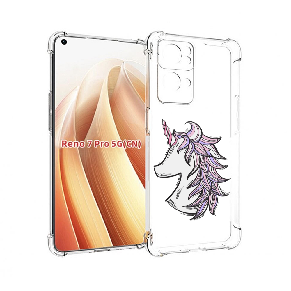 

Чехол MyPads единорог-рисунок для OPPO Reno7 Pro 5G, Прозрачный, Tocco