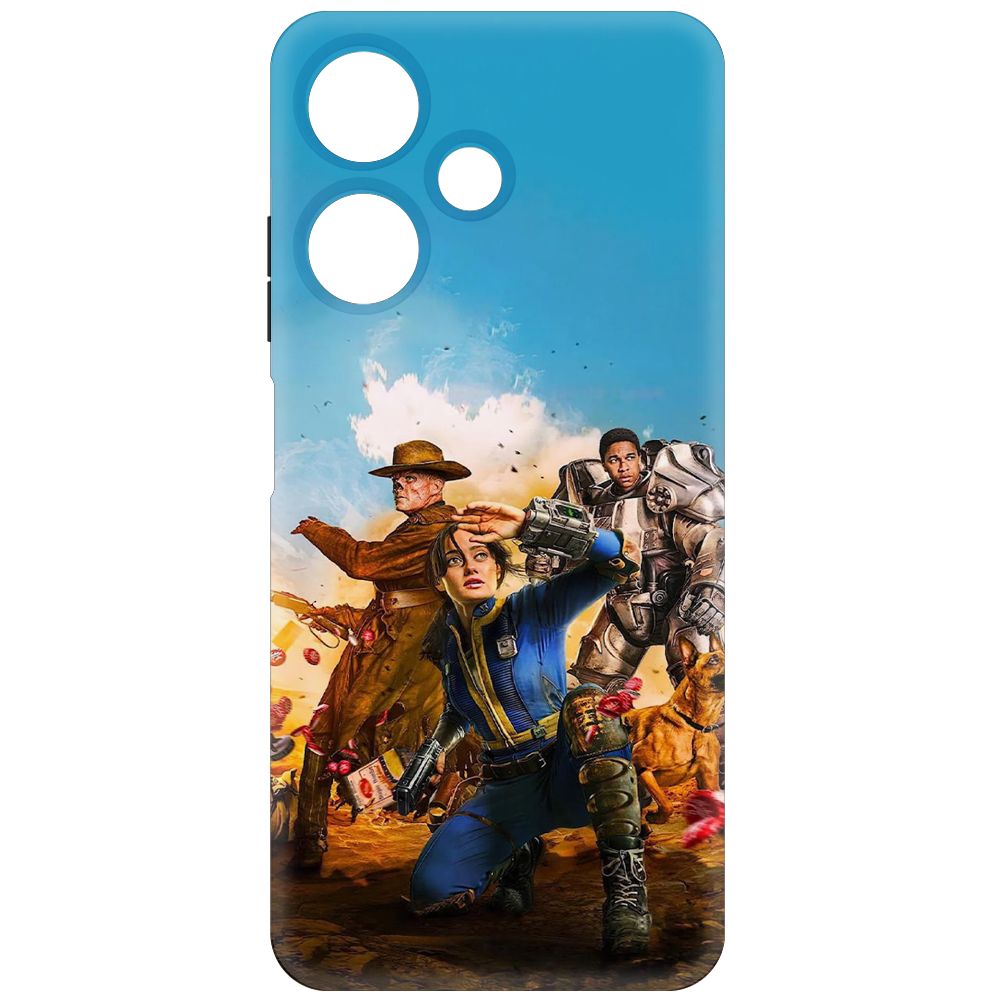 

Чехол-накладка Krutoff Soft Case Фоллаут (Fallout) -Люси, Гуль и Аарон для INFINIX Hot 30i