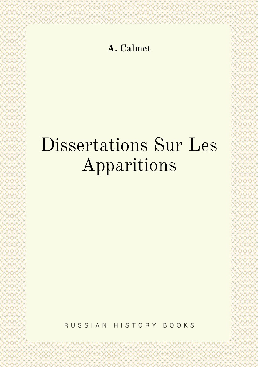 

Dissertations Sur Les Apparitions