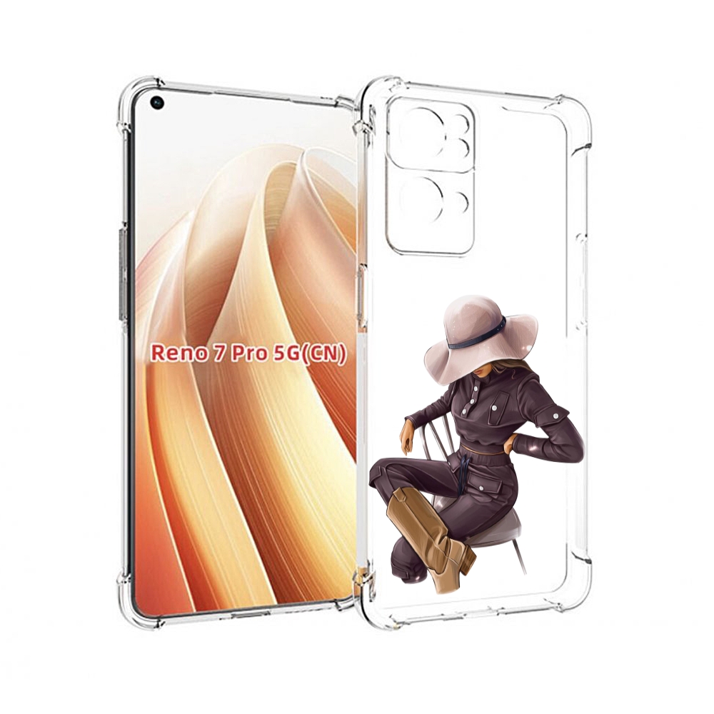

Чехол MyPads загадочная-девушка-в-костюме женский для OPPO Reno7 Pro 5G, Прозрачный, Tocco