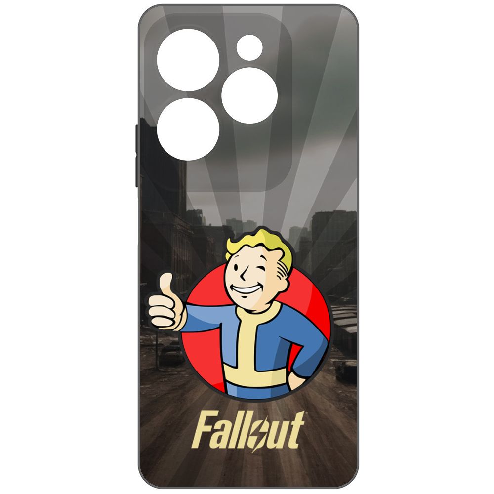 

Чехол-накладка Krutoff Soft Case Фоллаут (Fallout) - Волт-бой для INFINIX Hot 40 Pro