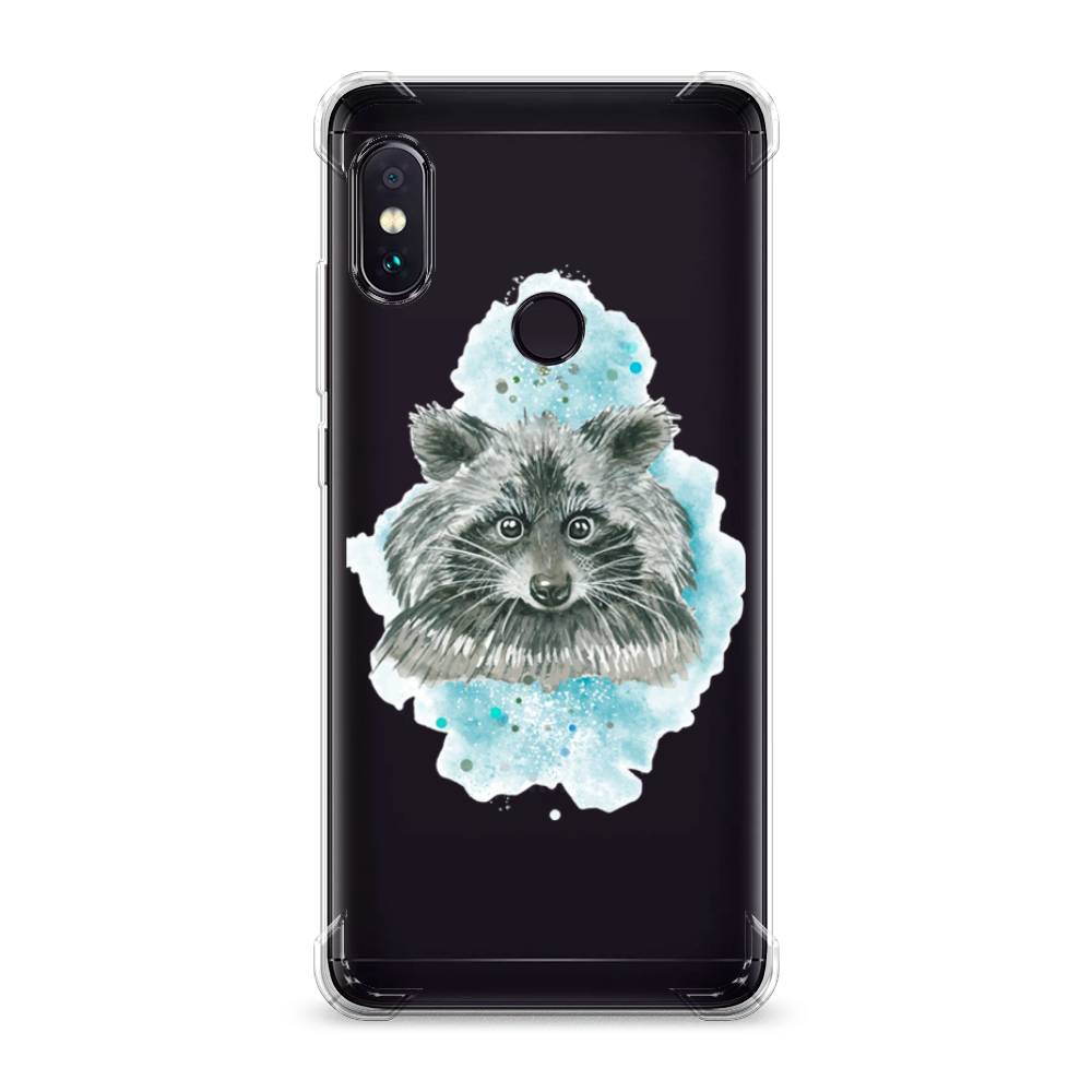 

Чехол Awog на Xiaomi Redmi Note 5 "Енот в голубом облаке", Разноцветный, 32751-1