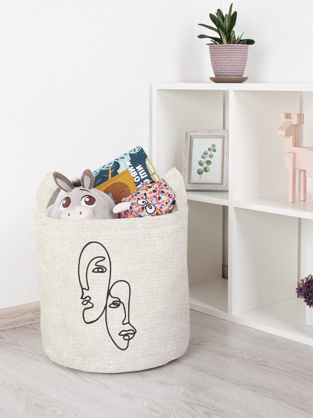 

Корзина для игрушек JoyArty 35x35 см toba_385283_S, Бежевый