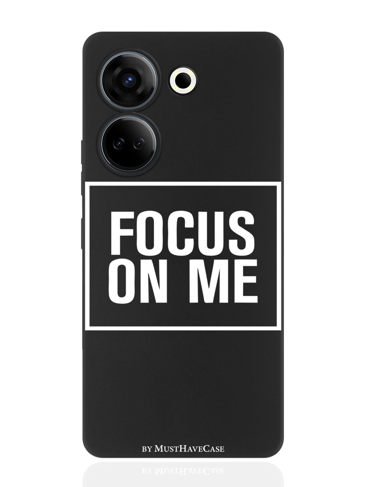 

Чехол для смартфона Tecno Camon 20/ 20 Pro 4G черный силиконовый Focus on me, Черный;желтый;зеленый
