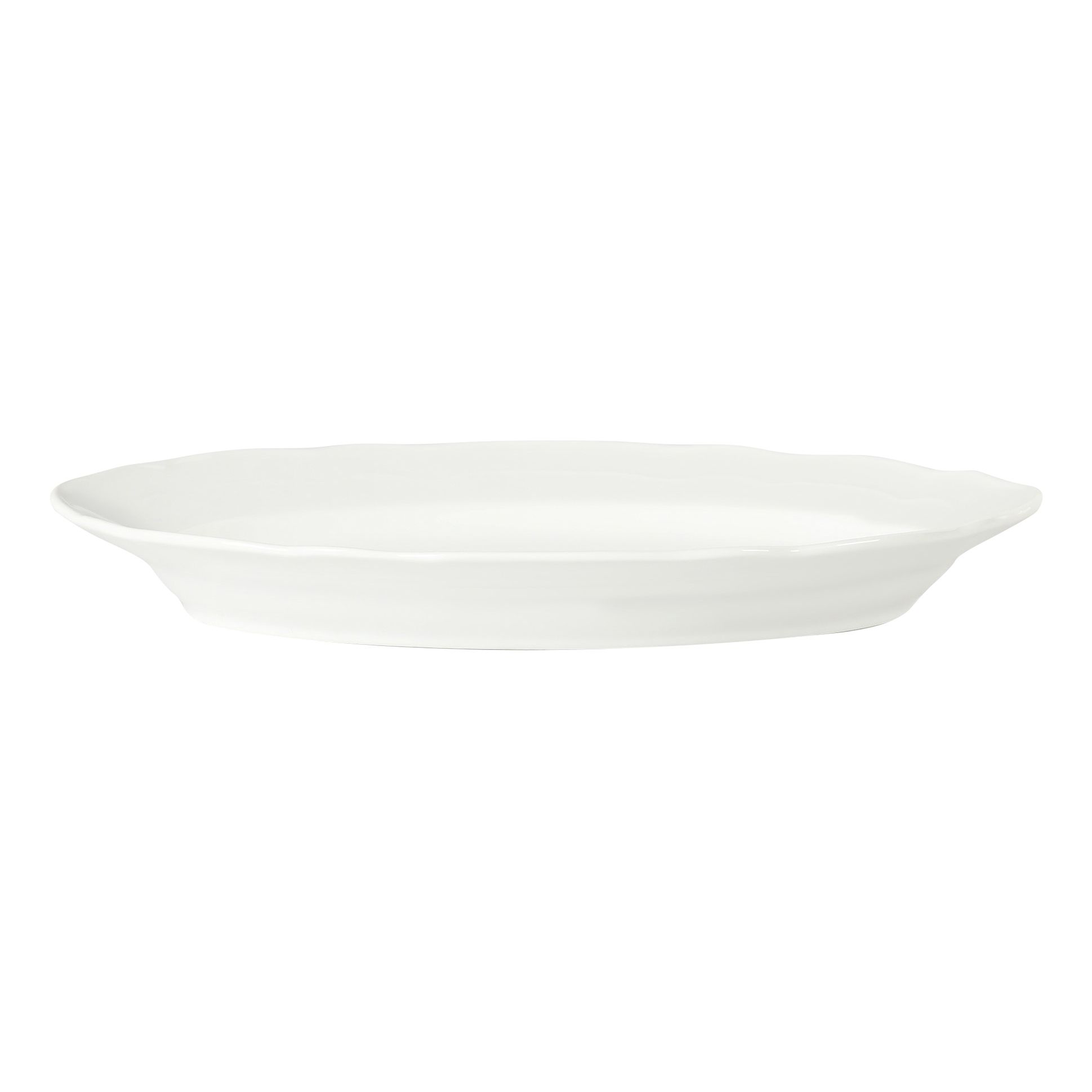 

Блюдо сервировочное овальное Porcelana Bogucice River White 35 см