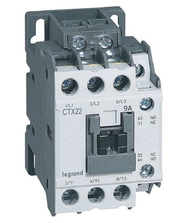 фото Контактор 3p 9a 1но1нз 230v ctx3 legrand