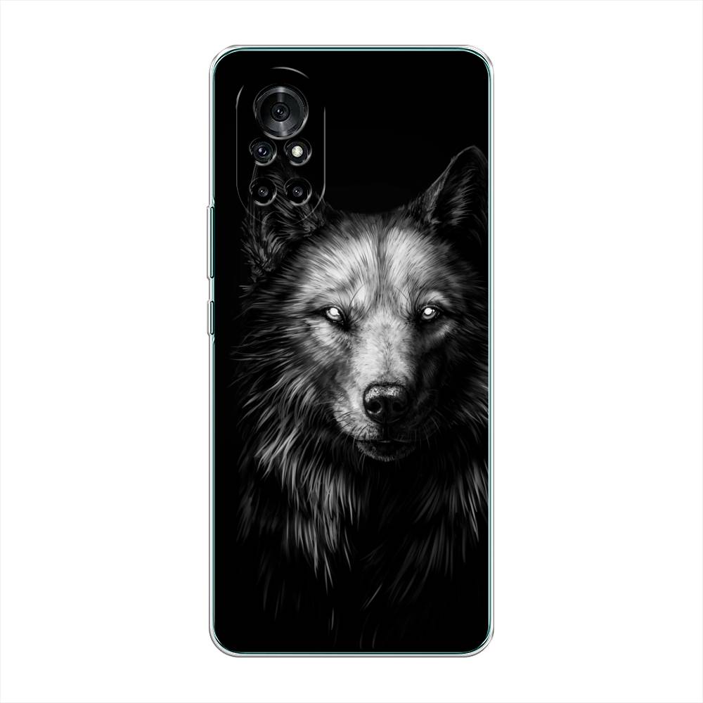 

Чехол Awog на Honor V40 Lite "Волк черно белый", Разноцветный, 6105150-1