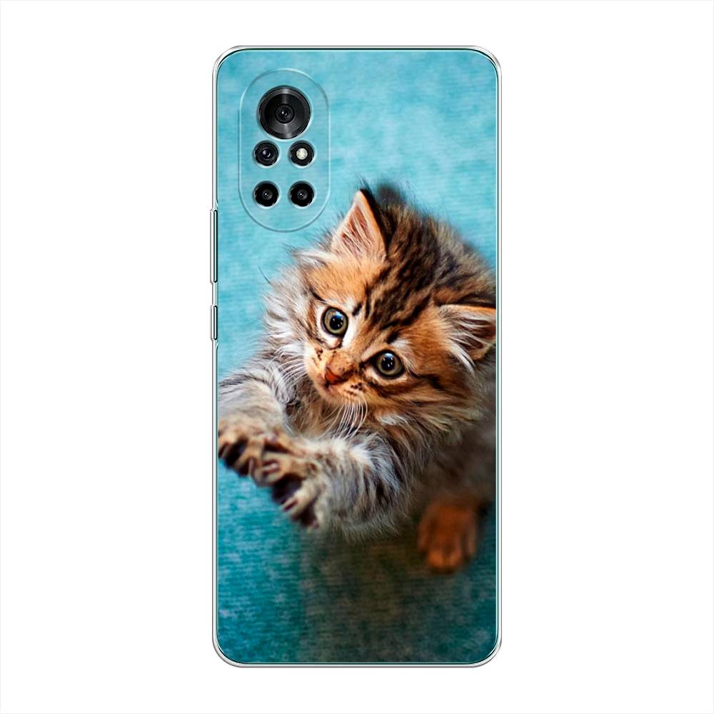 

Чехол Awog на Honor V40 Lite "Котенок просит есть", Разноцветный, 6105150-2