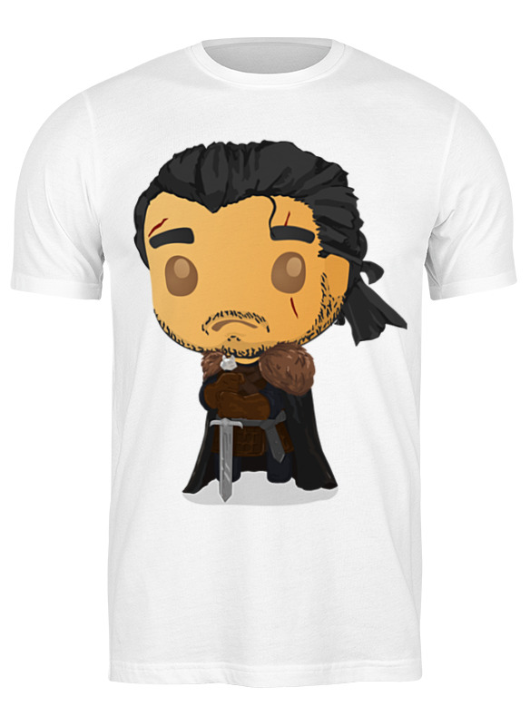 

Футболка мужская Printio Jon snow белая L, Jon snow